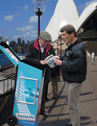 roy keane buying the evening echo